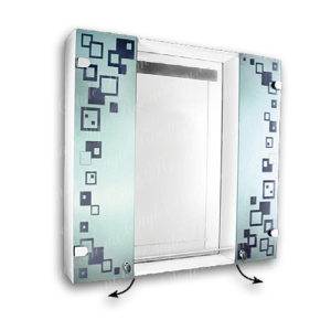 Зеркальный шкаф для ванной Ш816 (800×800мм)