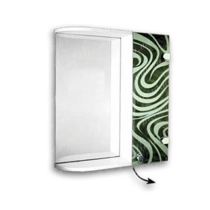 Зеркальный шкаф для ванной Ш845 (535×640мм)
