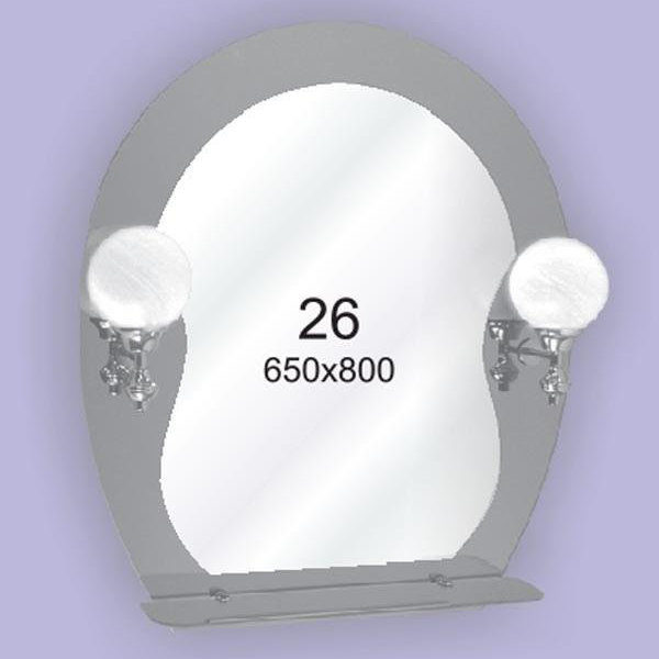 Зеркало для ванной комнаты F26 (650х800мм)