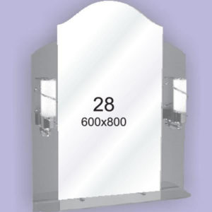 Зеркало для ванной комнаты F28 (600х800мм)
